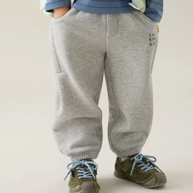 【升级糯米棉】papa爬爬春秋新款儿童裤子男女童长裤束脚运动D