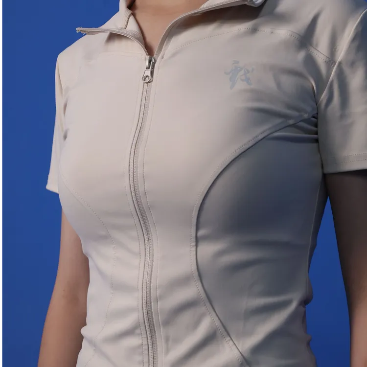 女常规短袖薄款通勤风透气短外套外套速干沙丘废土风