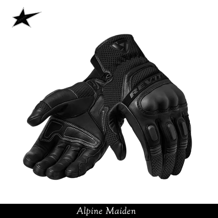 A星Alpine Maiden摩托车赛车机车网眼透气复古手套越野防摔手套男