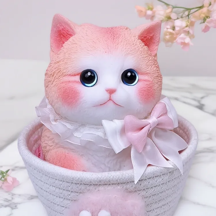 【直播专享】圣诞节仿真猫咪捏捏玩具玩偶情人节儿童节生日礼物GZ