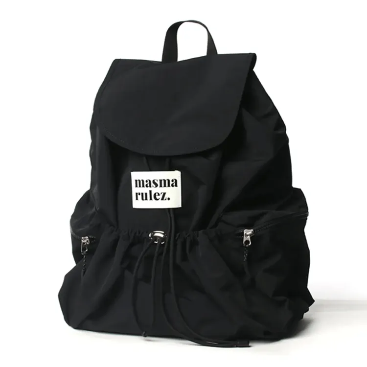 masmarulez经典翻盖双肩包通勤ootd日常穿搭出游痛包上班束口背包