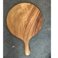 Hisize何适切菜板木手柄砧板披萨牛排板南美胡桃木大手柄板