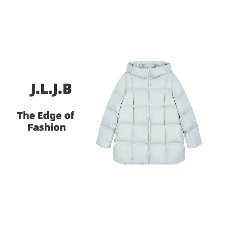 【JLJB江南佳帛】95白鹅绒新款2025秋冬穿搭中长保暖羽绒服9002