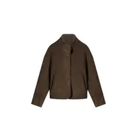 时尚百搭两面穿羊毛颗粒短外套5226