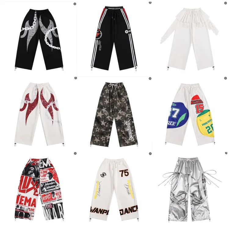 街舞男女童短裤短裙长裤爵士潮服炸街嘻哈风集合