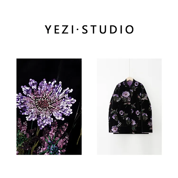 【现货直发】【奢-香-夫-人】170克桑蚕丝钉珠新中式外套24410908