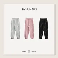 ByJunjun 韩系卫衣休闲裤 【一五九】 不鼓包显瘦复合加绒卫裤