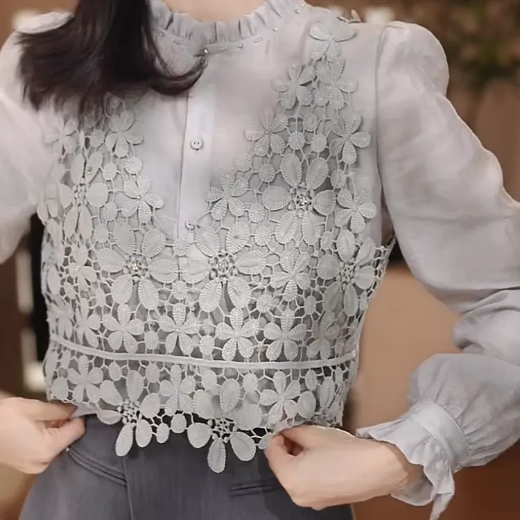 绿野仙踪新款气质高级显瘦遮肉百搭显白衬衫C5804