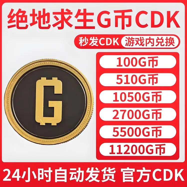 PUBG g币绝地求生G币吃鸡端游gb代充游戏币官方G-coin点券CDK兑换商品图