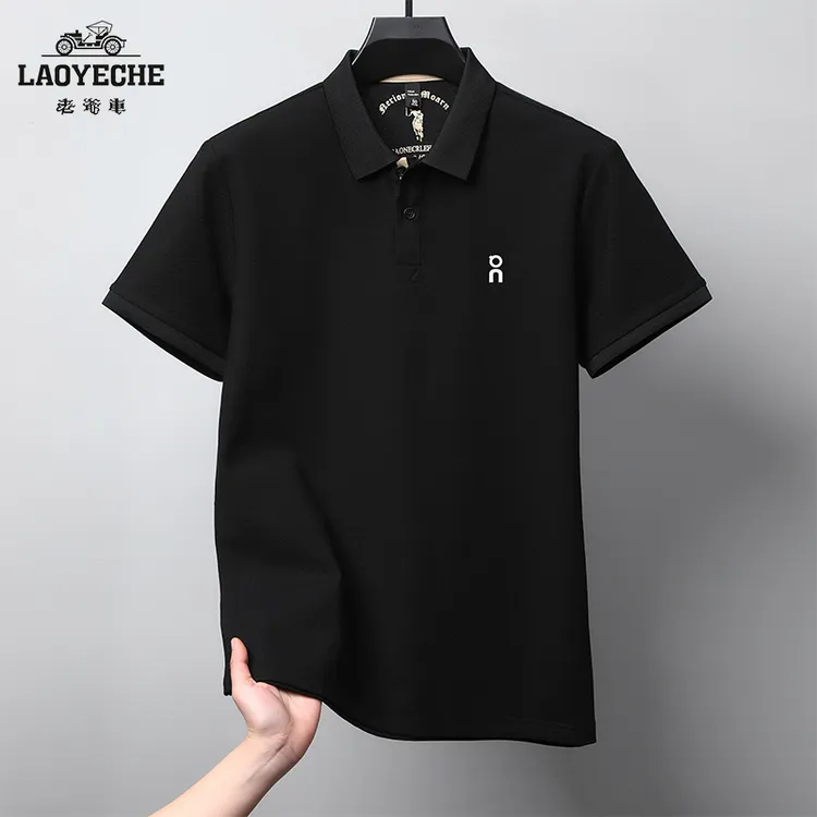 老爷车纯棉男款短袖polo衫夏季新款高档刺绣翻领t恤百搭男装