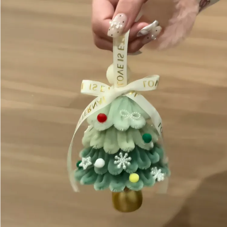 扭扭棒圣诞树挂件手工diy苹果圣诞树材料包驾车个人用品商品图