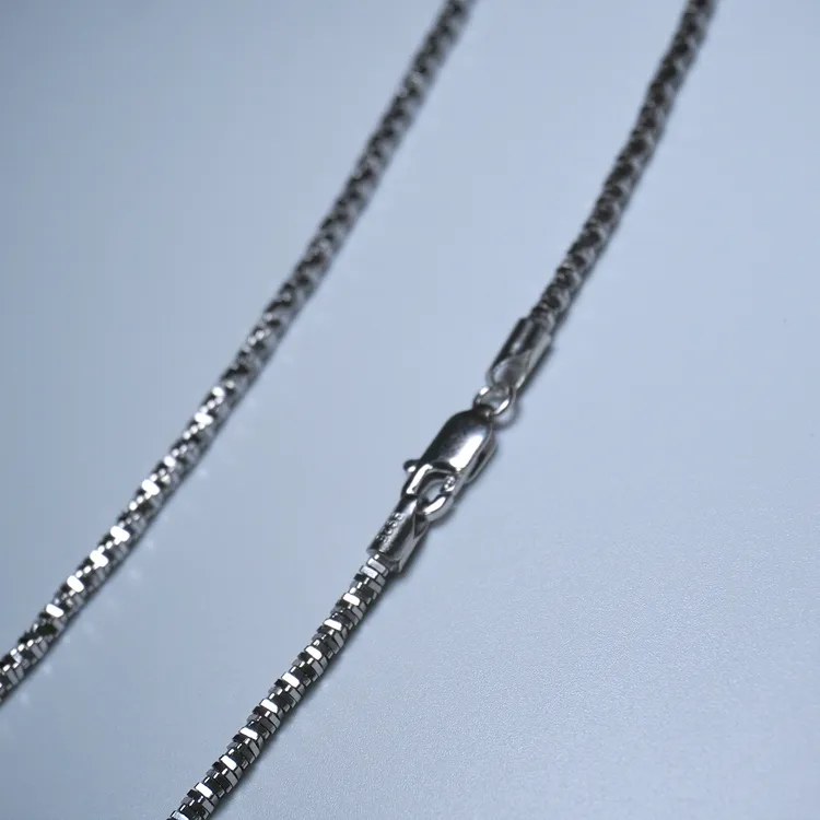 DOUBLE THR33 链子925银 满天星碎银项链  无线无绳一体链型