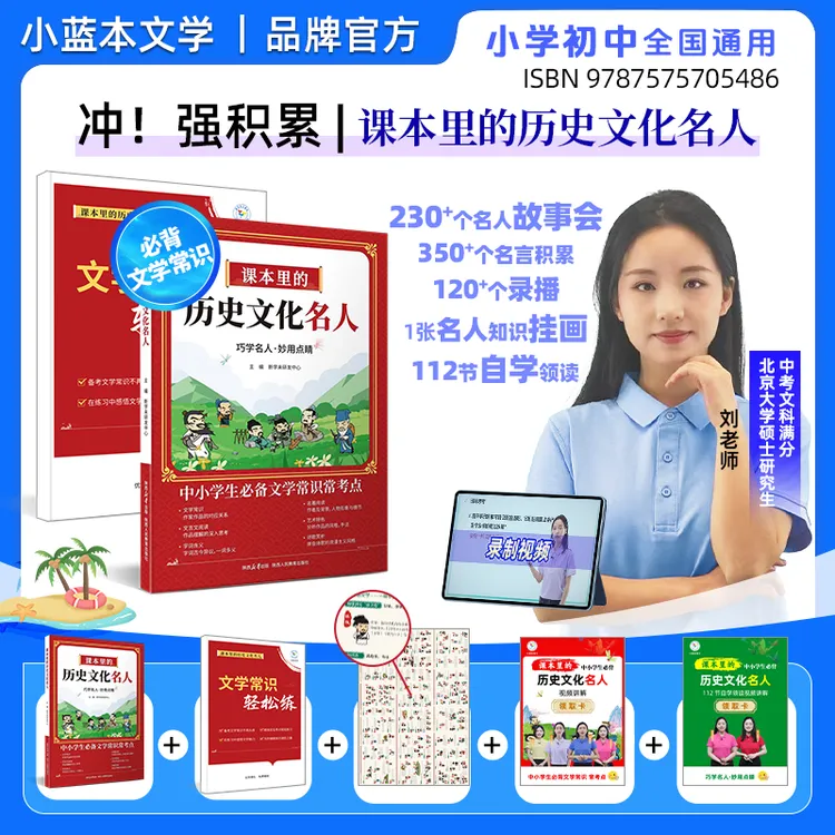 【必背文学常识】课本里的历史文化名人小学初中必背文学常识小百科