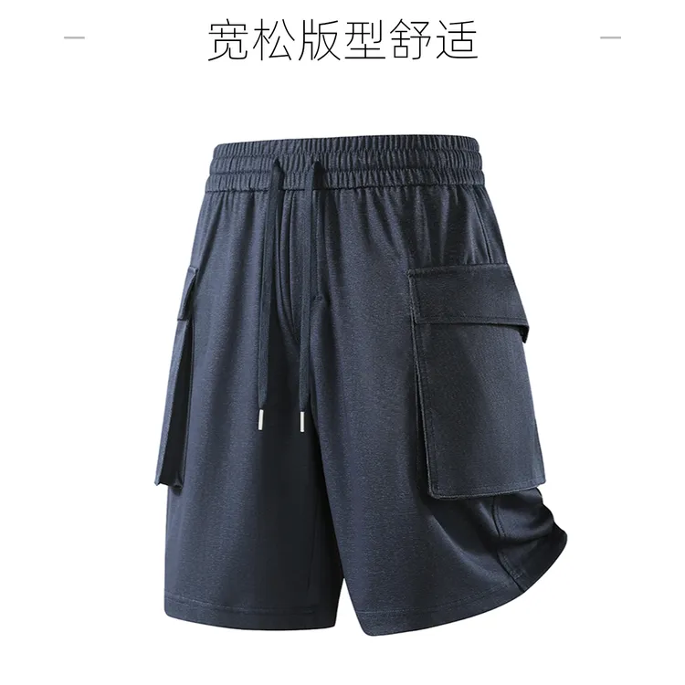 豪杰战狼夏季速干棉男士工装短裤宽松大码透气五分休闲运动大口袋