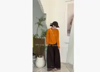 【小马毛衣】秋季新款韩系休闲宽松简约基础百搭半拉链毛衣