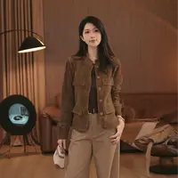 VITALITY COCO 25早秋新款百搭复古皮衣短外套