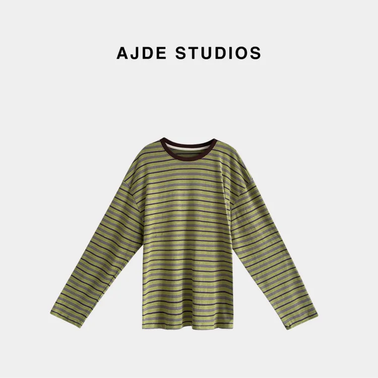 AJDE｜平行线条纹长袖T 01秋冬穿搭