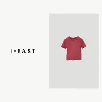 i-EAST 基础百搭~小圆牌超百搭的短袖T恤-4Q SY0015