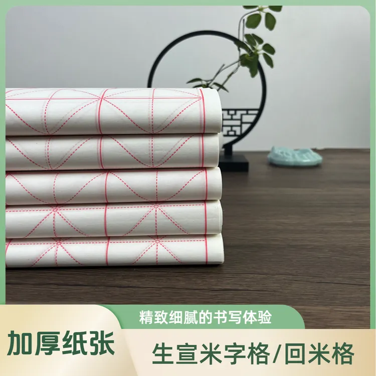 老师同款【加厚】生宣米字格宣纸回米格米字格吸墨润墨效果好加厚纸