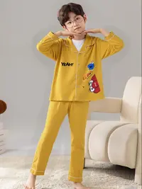 693高端专享秋季家居服套装黄色（仓库家居专场）