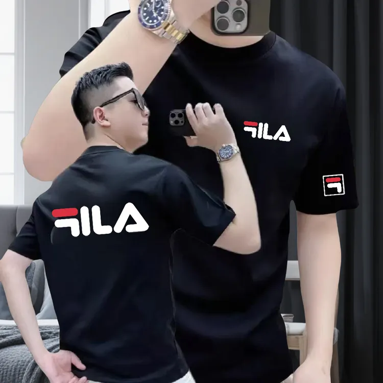 美式潮牌男士短袖t恤夏季休闲百搭高级感男装时尚圆领半袖T恤上衣