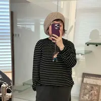 MEET   冬季定制版条纹羊毛T恤