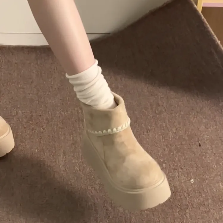 南在南方复古厚底英伦风马丁靴女款2025新款秋季百搭高级感短靴子