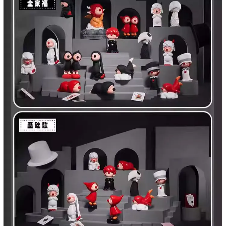直播间拆盒链接-小丑不丑艺术家系列树脂盲盒桌面摆件潮流玩具