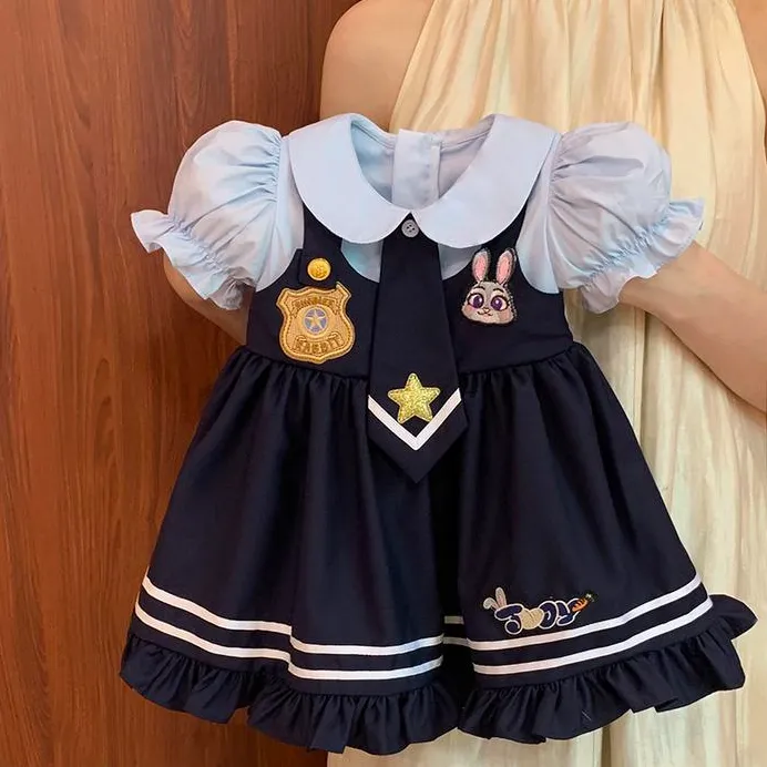 女童洛丽塔公主裙洋气2025新款宽松夏小童女宝宝休闲洋气连衣裙