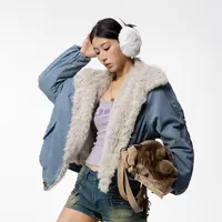 HSNH【座山雕派克棉服】冬季宽松加厚保暖短款棉服外套