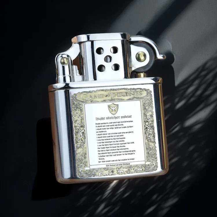 ZORRO典藏老九门冰与火/个性限量手工精致银色高档创意煤油打火机