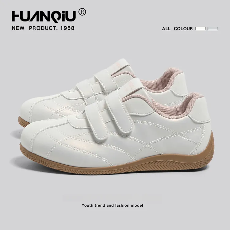 环球魔术贴内增高德训鞋女款2025秋季新款休闲运动鞋子女小白板鞋