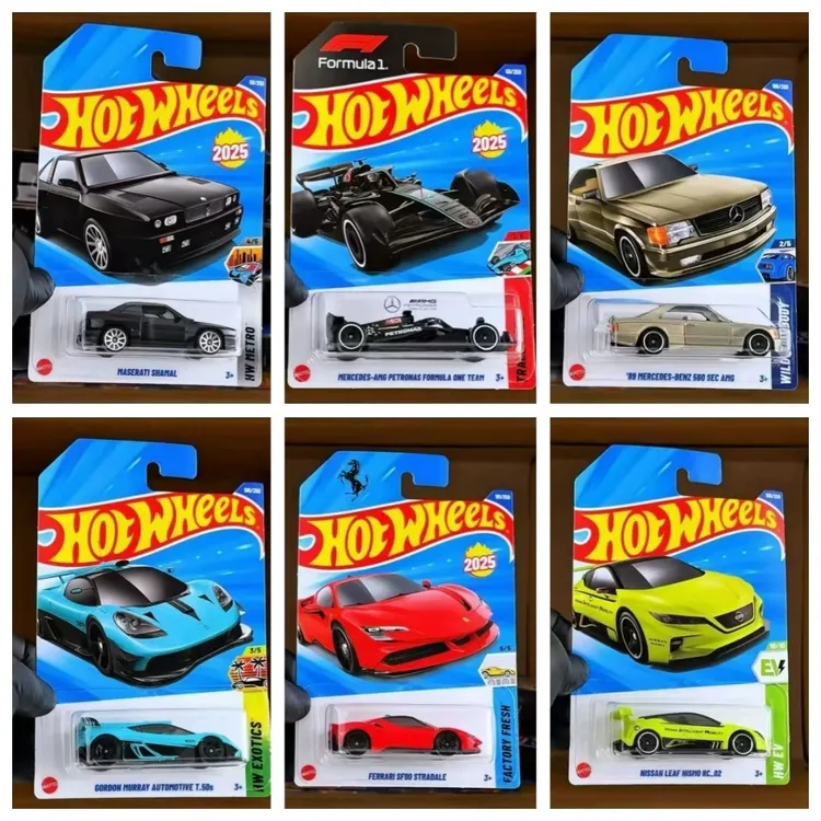 风火轮小车2025 N保时捷布加迪帕加尼迈凯轮合金小汽车轨道车