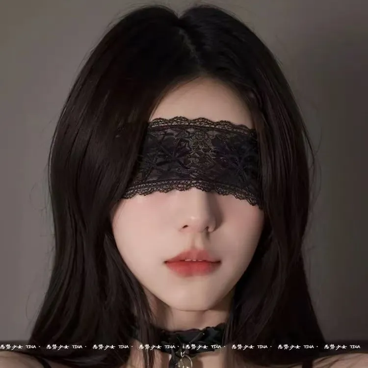 纯欲性感蕾丝眼罩火辣情调花边蕾丝化妆舞会派对蒙眼纱可爱发箍