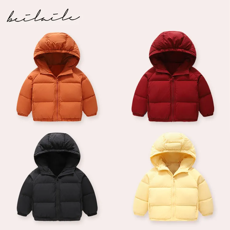 【连帽三防羽绒服 小洛妈咪】婴儿童羽绒服男女宝秋冬外套yK