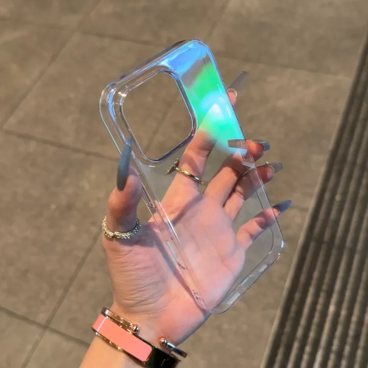 欧克里里高级大孔PC硬壳适用苹果16promax手机壳15/14透明131211