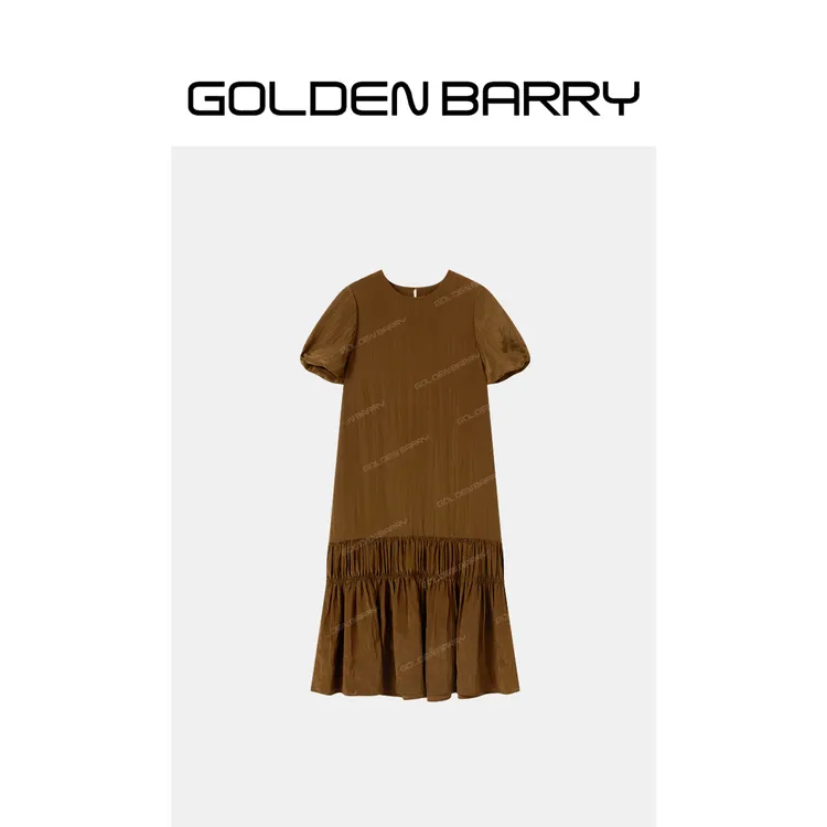 GOLDENBARRY松弛感褶皱连衣裙GB060813002
