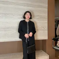 TANTAN 休闲宽松百搭秋冬圆领短款外套3290