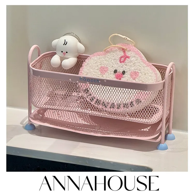 ANNAHOUSE抹布沥水架厨房水池海绵洗碗布水槽窄边水龙头NS