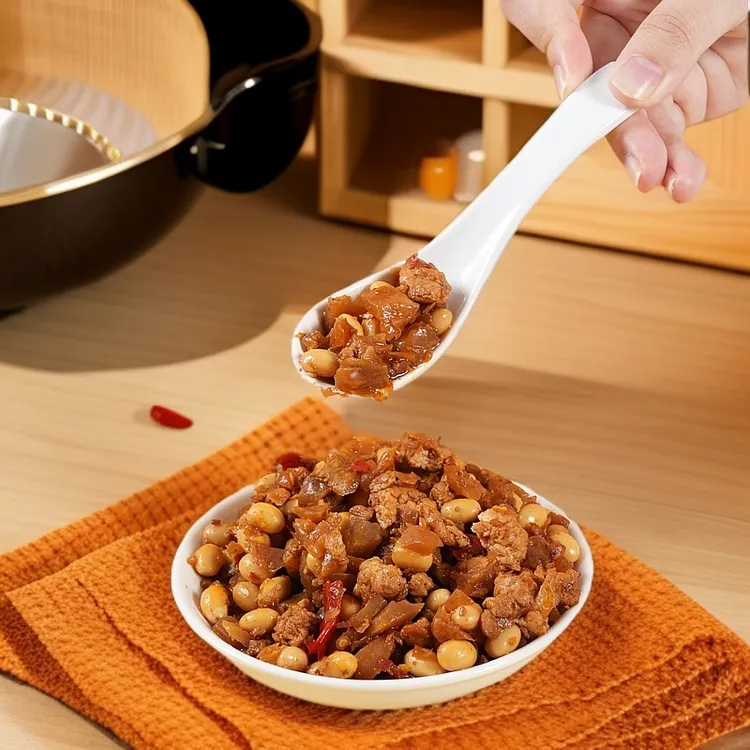 鸡渣咸菜黄豆芥菜鸡肉丁原味微辣下饭菜瓜子挂子