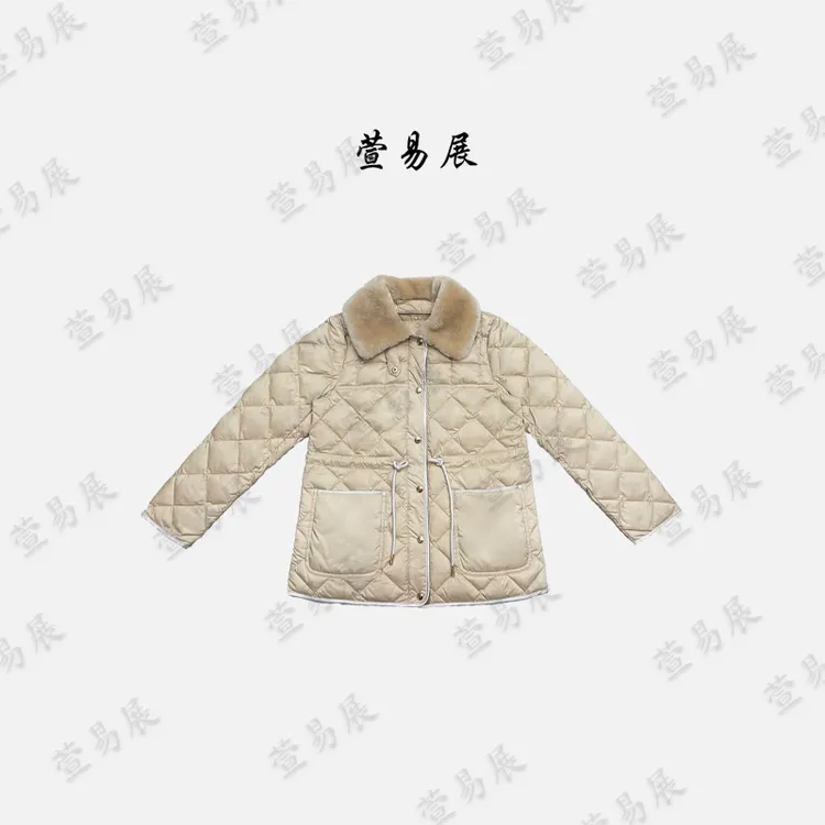萱易展-95匈牙利白鹅绒澳洲进口可拆卸羊毛领鹅绒服-WT102302