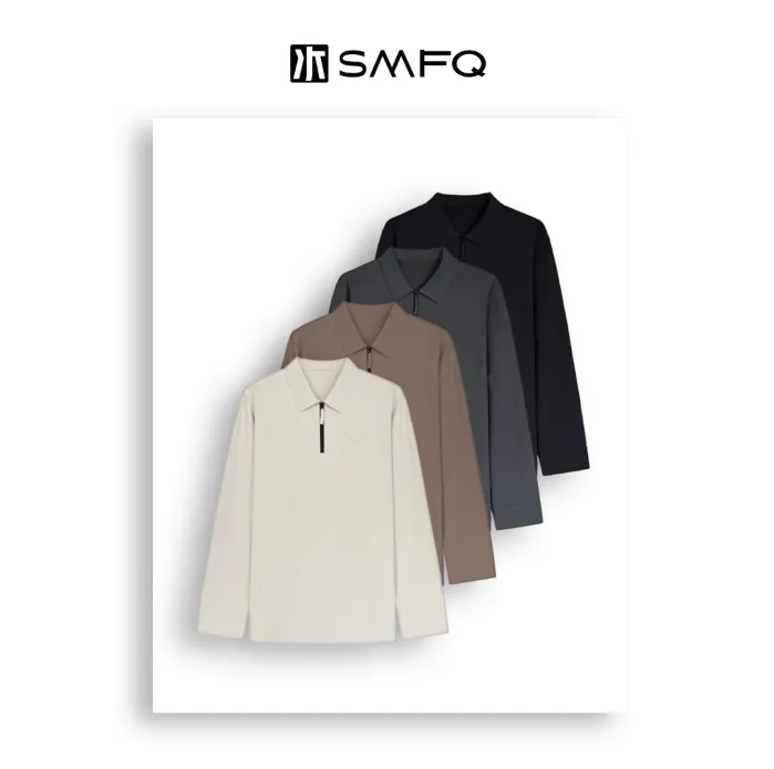 水木夫妻【男款】“先锋气质”经典三角标 高弹显瘦休闲运动POLO衫