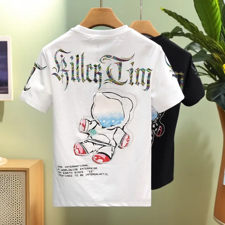  霍罗哈芬HOROHUVEN痞帅修身短袖t恤男韩版上衣夏季新款男士半袖