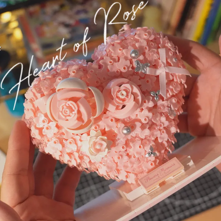 【七夕礼物】未及繁花心语永生花立体拼装积木花浪漫520情人节礼物