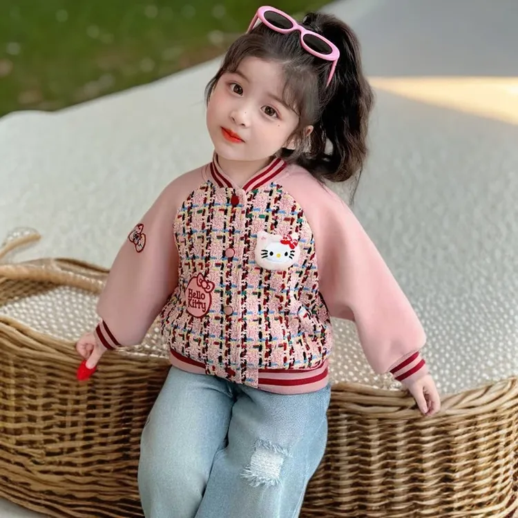 女童棒球服外套2025新款秋装洋气绝美超好看儿童女宝春季韩系穿