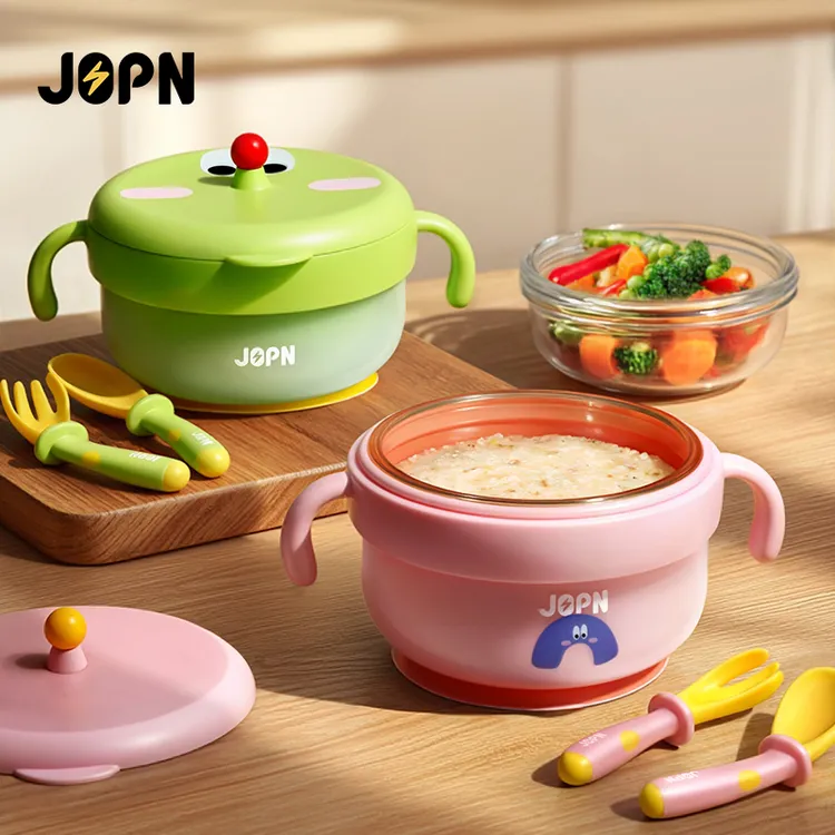 JOPN等饭仔宝宝辅食碗婴儿专用米粉注水保温碗恒温PPSU儿童餐具