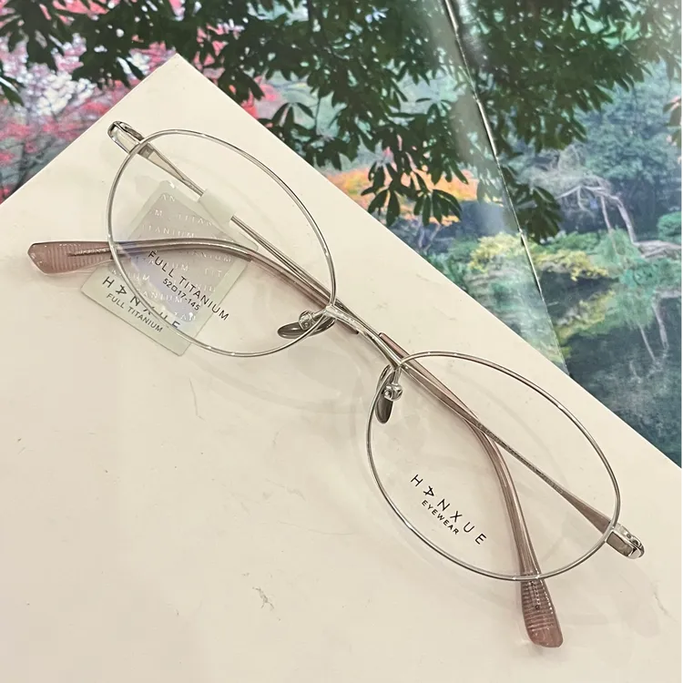 1号小鸡蛋仔纯钛超轻小圆框可盐可甜高知系基础百搭不挑人