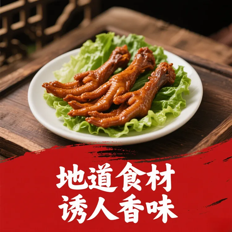 温州特色工艺特产老卤鸭掌375克真空包装开袋即食卤味鸭爪小吃