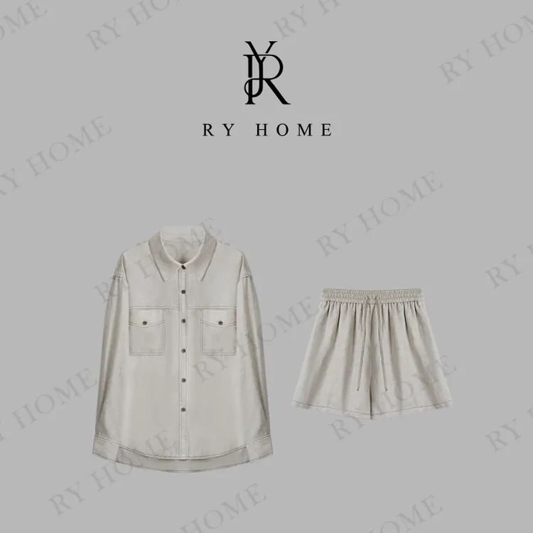 【容雨RYHOME】亚麻莱赛尔混纺棉精纺植物纤维气质款套装252ST1333