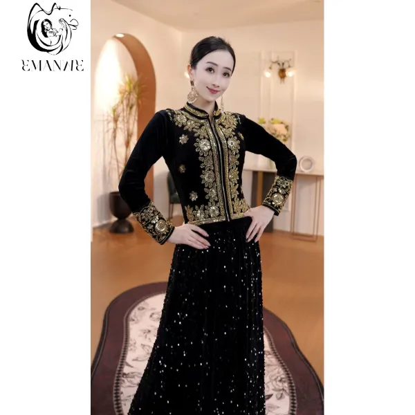 E25Q10依曼之舞异域风情新款刺绣马甲印度纱丽服饰新疆舞蹈服装